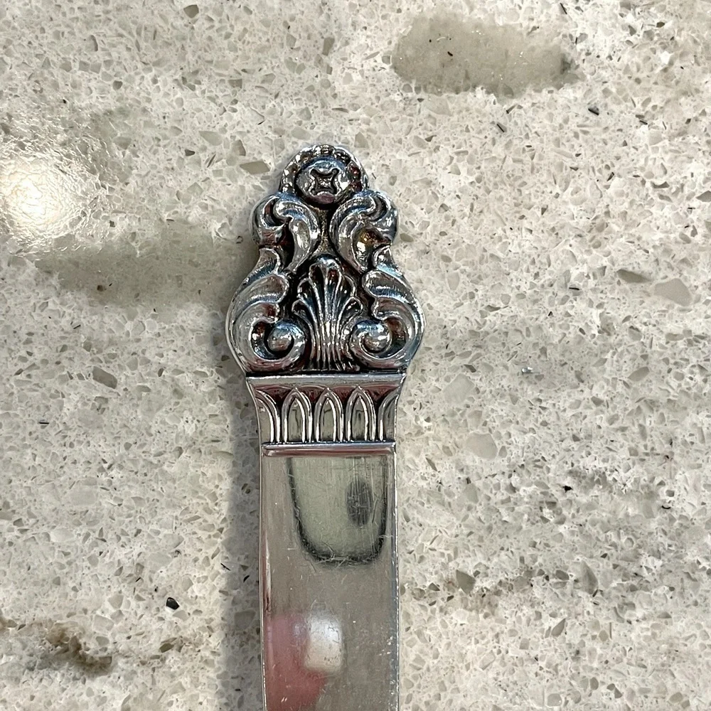 TH. Marthinsen Norway Cream Sauce Gravy Ladle Spoon Silver Plate Vintage
